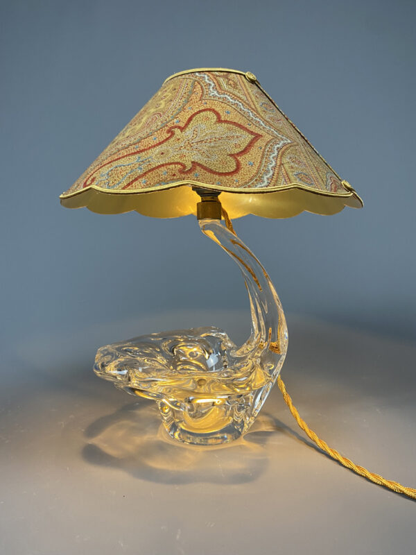 Lampe en cristal vide-poche