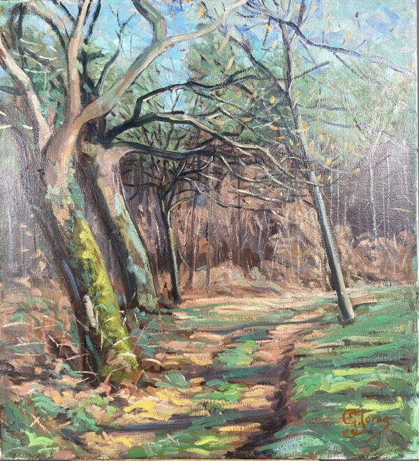 Forêt dans les landes, Signée Guy Joris