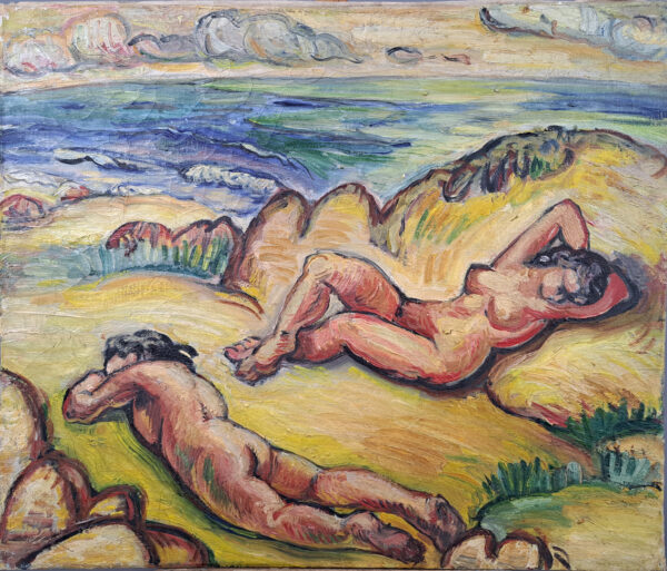 "La plage", Ecole expressionniste du XXème.