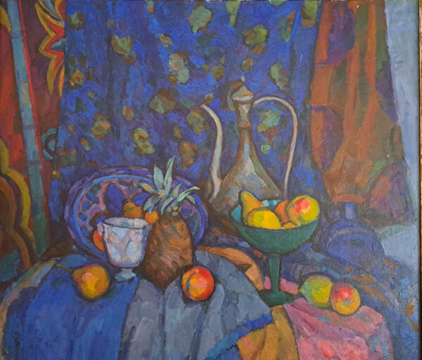 Ecole russe du XXème, "Nature morte aux fruits"