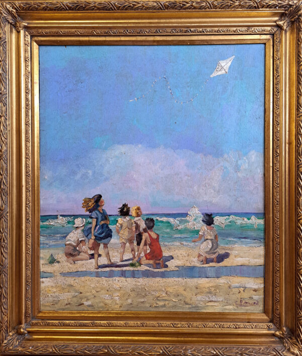 "Jeux sur la plage", Claude BERNARD